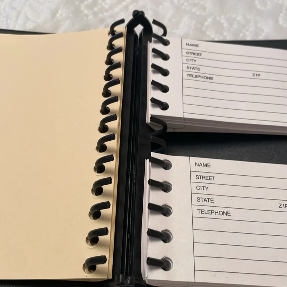 New Black Address Book with Gold Color Lettering